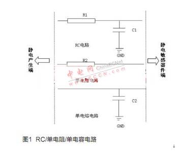 RC電路或者單電阻、單電容電路