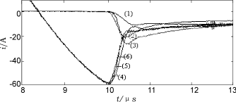 圖4緩沖二極管恢復(fù)反向阻斷能力后的ids，irs波形