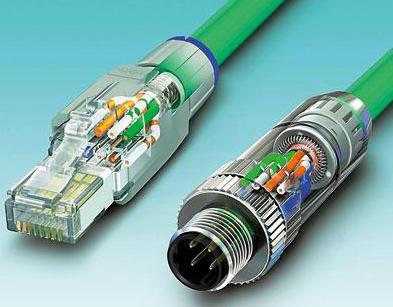 圖3 按入電纜芯、剪斷，且蓋好防護(hù)蓋：無論是RJ45還是M12連接器，它們都能夠?qū)崿F(xiàn)快速且可靠的安裝