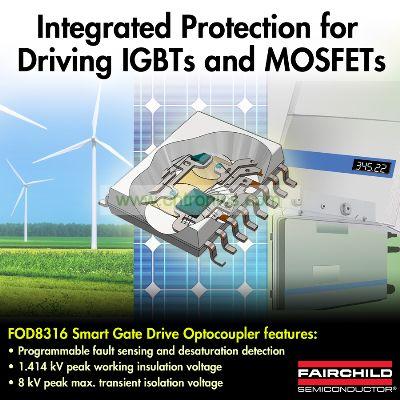 飛兆半導(dǎo)體推出最新智能型柵極驅(qū)動光耦合器
