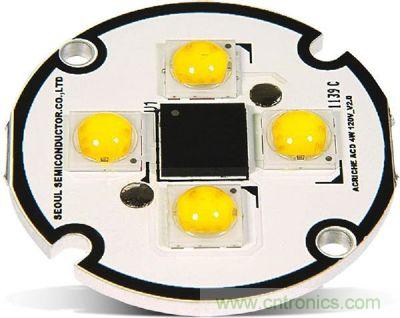 Acrich2　ACLED在LED數(shù)量增加、亮度表現(xiàn)提升，可直接AC電源驅(qū)動，簡省驅(qū)動電路設(shè)計空間與成本