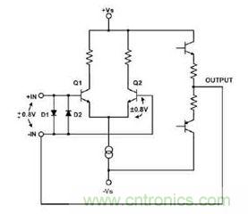 背對(duì)背二極管通過(guò)限制電壓擺動(dòng)而保護(hù)晶體管Q2