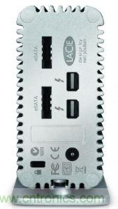 圖2：Thunderbolt周邊可利用多線串接方式，在單一傳輸線纜同時傳送影像與數(shù)碼資料