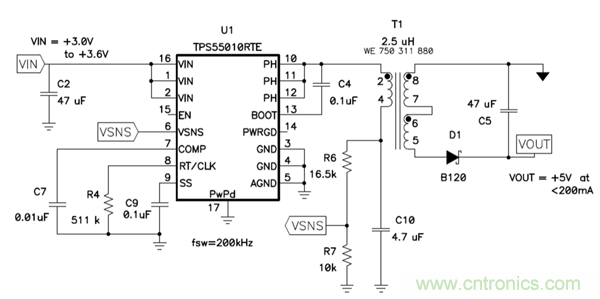 史上最簡隔離式偏壓電源電路，零件少價格低