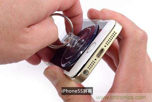 土豪金iPhone 5S拆解：內(nèi)部結(jié)構(gòu)升級(jí)，維修難度增加