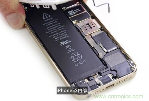 土豪金iPhone 5S拆解：內(nèi)部結(jié)構(gòu)升級(jí)，維修難度增加