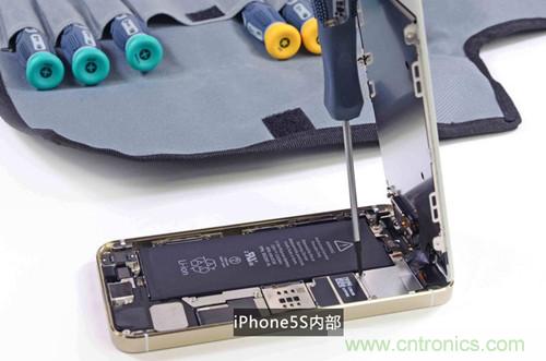土豪金iPhone 5S拆解：內(nèi)部結(jié)構(gòu)升級(jí)，維修難度增加