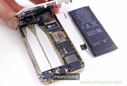 土豪金iPhone 5S拆解：內(nèi)部結(jié)構(gòu)升級(jí)，維修難度增加