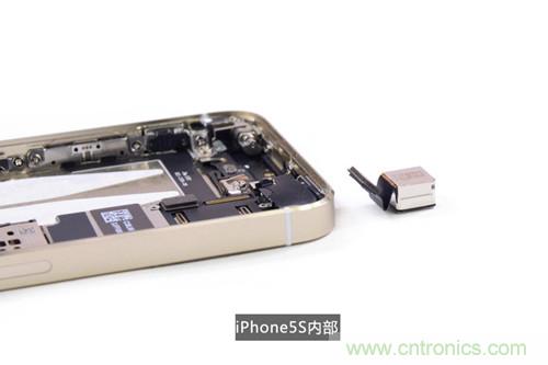 土豪金iPhone 5S拆解：內(nèi)部結(jié)構(gòu)升級(jí)，維修難度增加