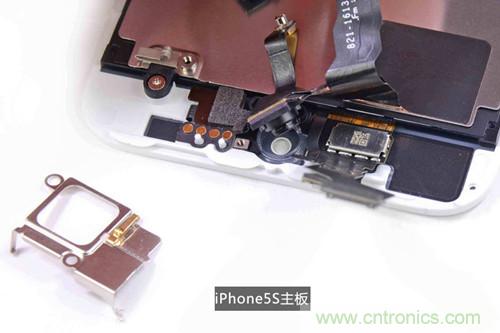 土豪金iPhone 5S拆解：內(nèi)部結(jié)構(gòu)升級(jí)，維修難度增加