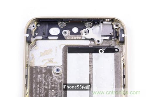 土豪金iPhone 5S拆解：內(nèi)部結(jié)構(gòu)升級(jí)，維修難度增加