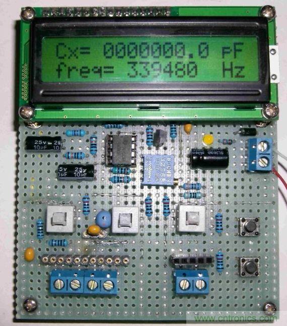 DIY集電容、電感和頻率為一體的測量儀器
