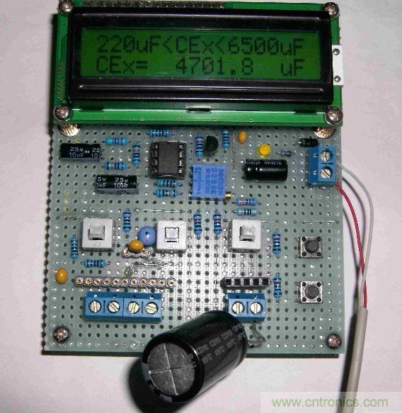 DIY集電容、電感和頻率為一體的測量儀器