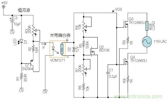 圖1：基于有源器件的線性區(qū)域進行功率控制。