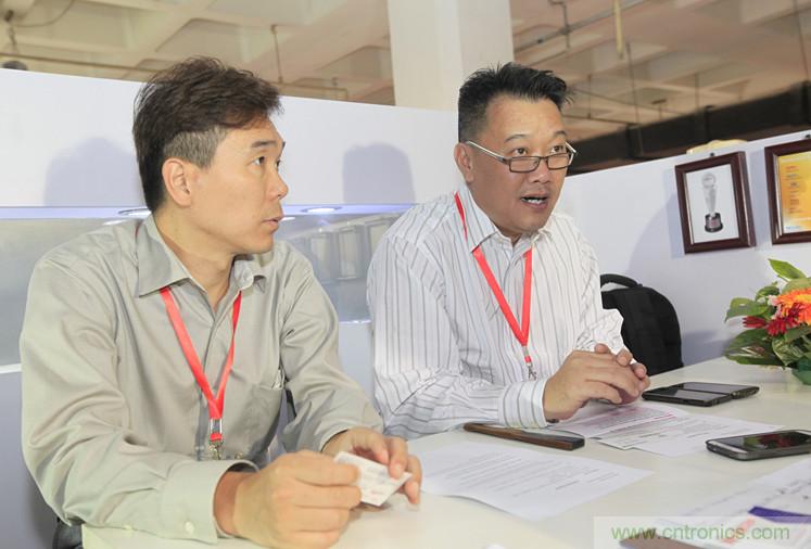 左二，Keystone亞太設計與制造總監(jiān)Steven Chua