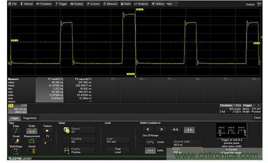 只對(duì)脈沖寬度超過48&plusmn;0.8ns范圍的脈沖觸發(fā)的排它型觸發(fā)器。