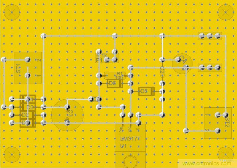 網(wǎng)友分享：DIY一個LM317 可調(diào)穩(wěn)壓電源