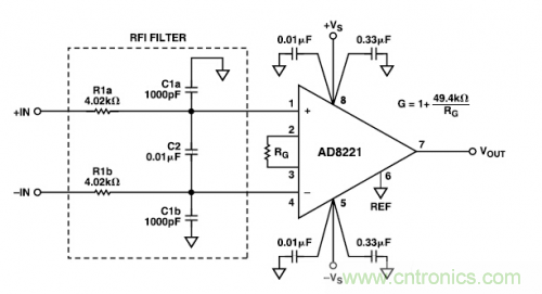 放大電路普及:射頻干擾整流誤差電路設(shè)計(jì)
