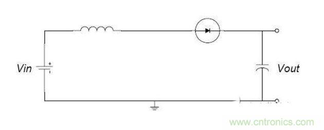 開(kāi)關(guān)斷開(kāi)（三極管截止）時(shí)的等效電路