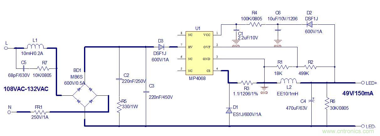 高兼容性、極簡的可控硅調(diào)光LED方案設(shè)計(jì)
