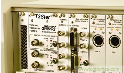 通過瞬態(tài)響應(yīng)，我們可自動(dòng)確定 LED 套件樣本的結(jié)構(gòu)函數(shù)。這一 R/C 模式可直接用于熱模擬軟件