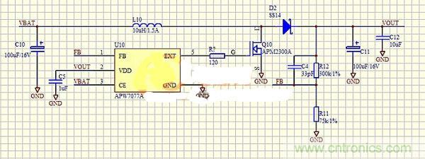 在MOS管G級和升壓芯片之間添加電阻有什么意圖？