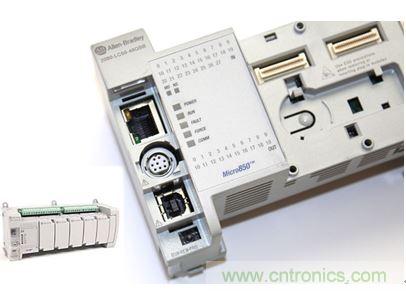 圖1：Allen-Bradley Micro850可編程邏輯控制器(PLC)的價(jià)格約為500美元，是高度堅(jiān)固、可配置、隔離性和易用性方面的標(biāo)桿，盡管有PC/嵌入式計(jì)算設(shè)備的競爭，仍在工廠自動(dòng)化領(lǐng)域中保持著強(qiáng)勢地位。
