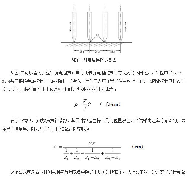 如何區(qū)分萬(wàn)用表測(cè)電阻和四探針測(cè)電阻？