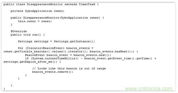 圖7 &ndash;負責終止BeaconEvent對象的計時器任務(wù)