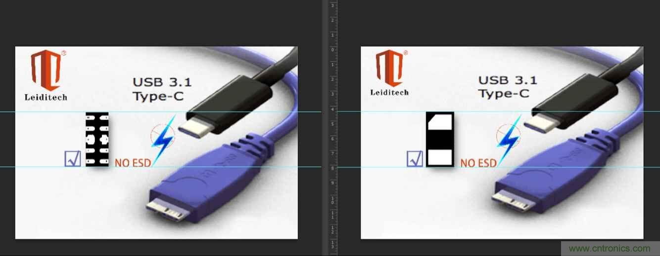 Leiditech推出超低電容ESD，用來保護USB Type-C