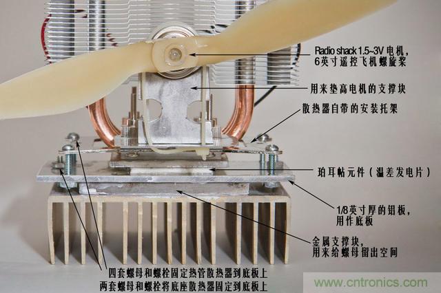 溫差發(fā)電機:不用電的“智能”風扇