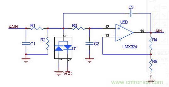 橫擺角速度、縱向/橫向加速度傳感器接口電路