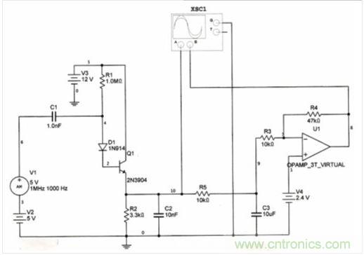 帶AGC輸出的改進型調(diào)幅檢波器。