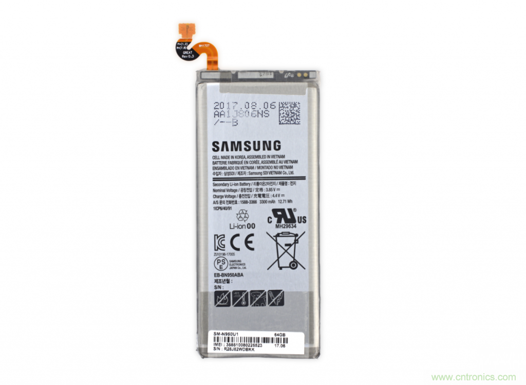 三星Note 8拆解，模塊化+分離式設(shè)計(jì)成趨勢？