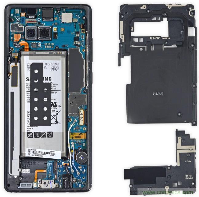 三星Note 8拆解，模塊化+分離式設(shè)計(jì)成趨勢？
