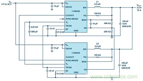 42 V、6 A（峰值7 A）、超低EMI輻射、高效率降壓型穩(wěn)壓器