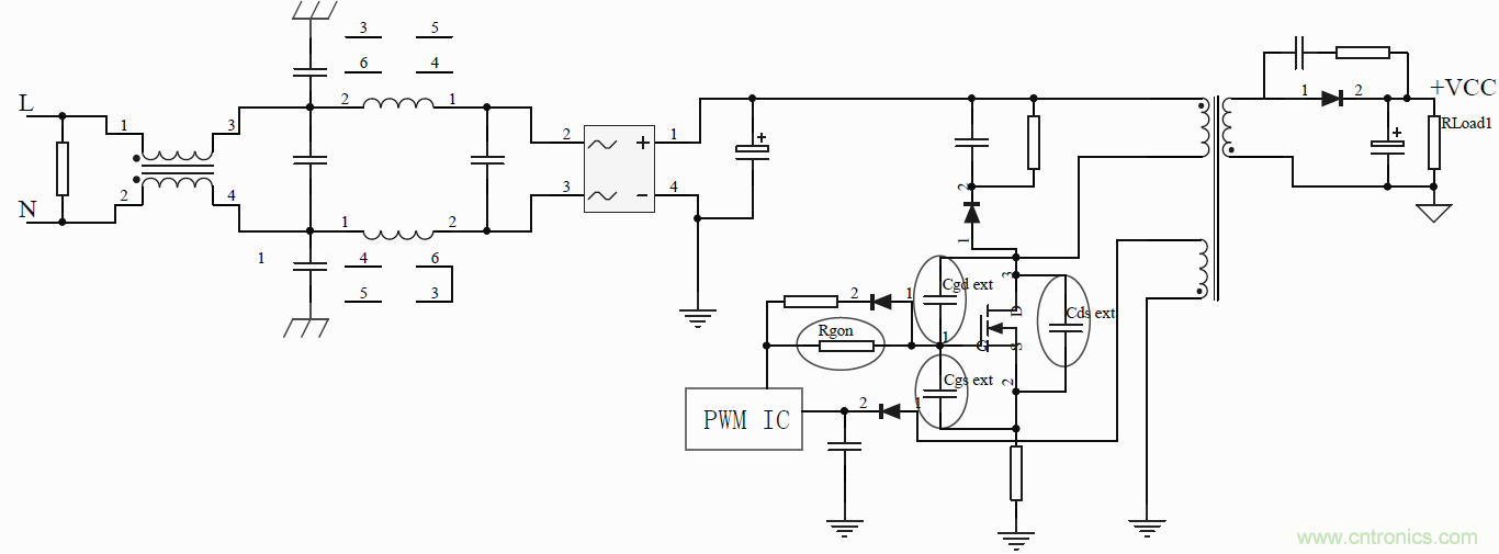 如何改善開關(guān)電源電路的EMI特性？