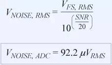信號鏈中放大器噪聲對總噪聲有多少貢獻？