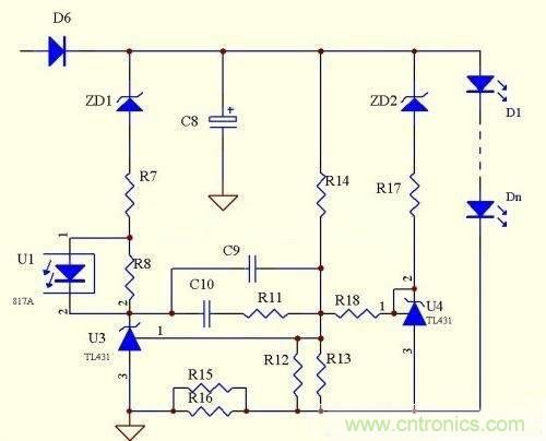 LED驅(qū)動(dòng)電源：3個(gè)電路巧妙利用TL431來恒流！