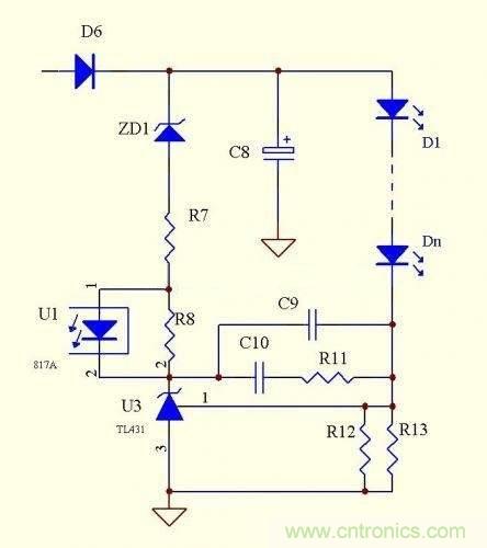 LED驅(qū)動(dòng)電源：3個(gè)電路巧妙利用TL431來恒流！