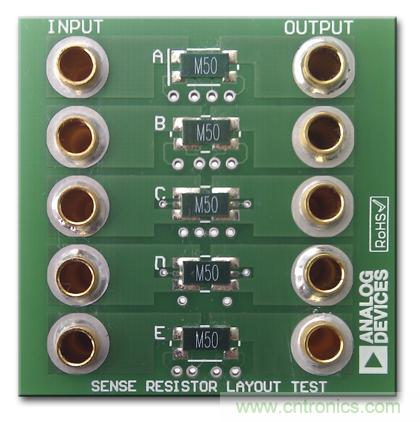 改進(jìn)低值分流電阻的焊盤(pán)布局，優(yōu)化高電流檢測(cè)精度