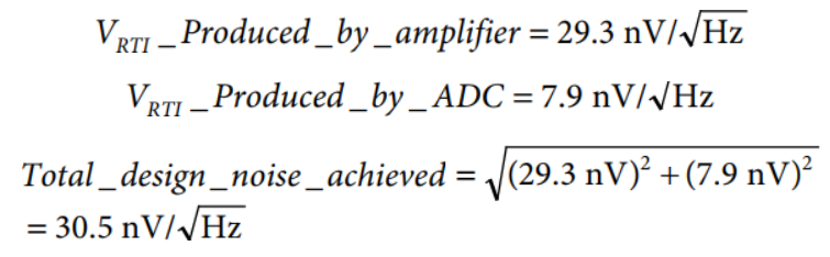 為實(shí)現(xiàn)正確信號調(diào)理的噪聲計算