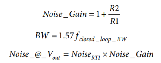 為實(shí)現(xiàn)正確信號調(diào)理的噪聲計算
