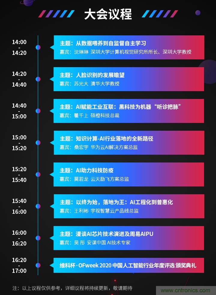 深圳喊你來參加&ldquo;OFweek 2020（第五屆）人工智能技術(shù)創(chuàng)新論壇&rdquo;啦！