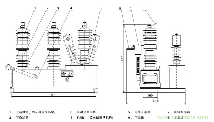 高壓斷路器的操作結(jié)構(gòu)有哪幾種？和隔離開關(guān)有什么區(qū)別？