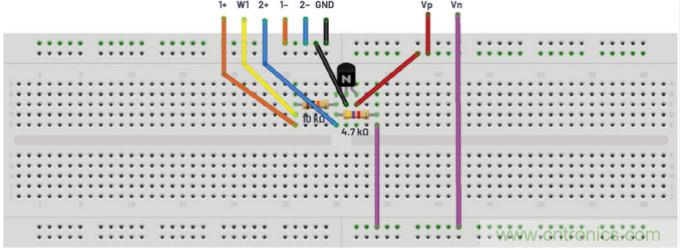 ADALM2000實驗:源極跟隨器(NMOS)