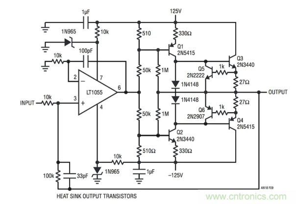 如何實現(xiàn)調(diào)整運放提供50V或更高的電壓？