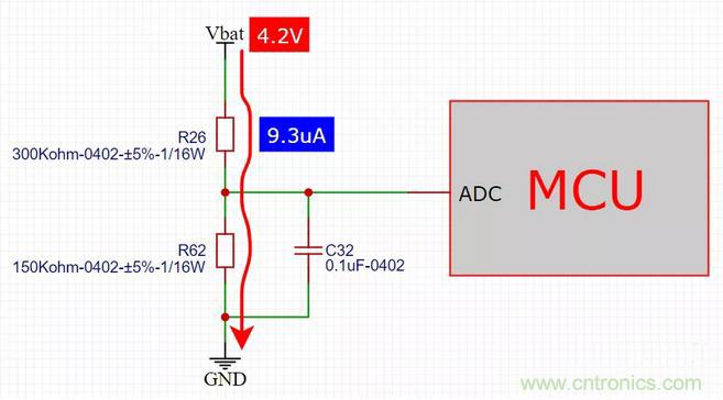 電池電壓偵測(cè)電路&ldquo;踩坑&rdquo;：分壓電阻的精度竟然是5%，不是1%