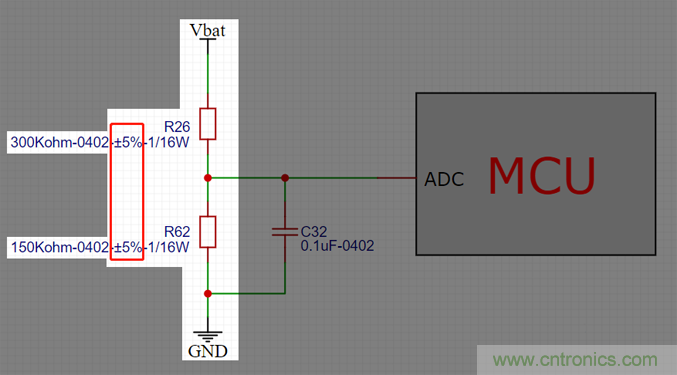電池電壓偵測(cè)電路&ldquo;踩坑&rdquo;：分壓電阻的精度竟然是5%，不是1%