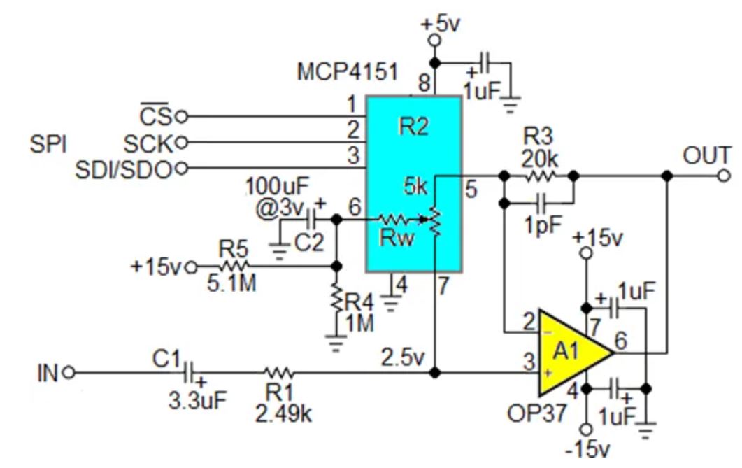 數(shù)字電位器能否代替電路中的機(jī)械電位器？